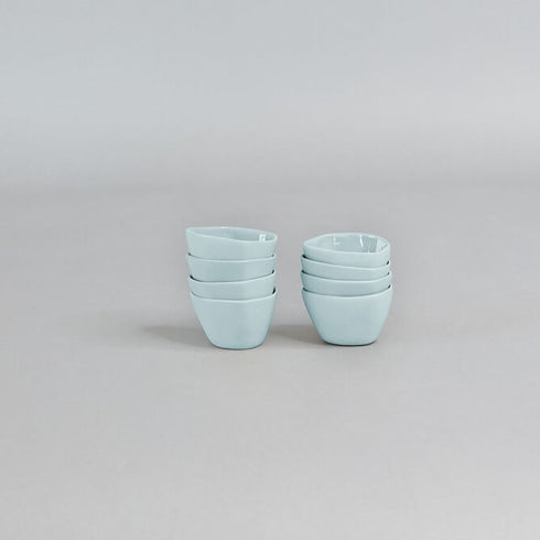68-piece porcelain dinnerware set for 6 people, mint