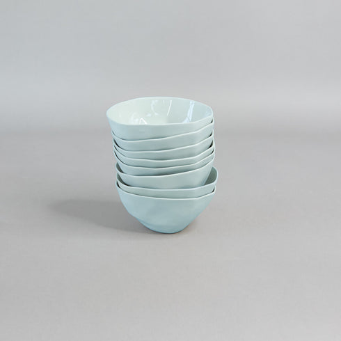 68-piece porcelain dinnerware set for 6 people, mint