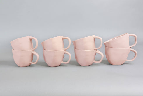 68-piece porcelain dinnerware set for 6 people, mint