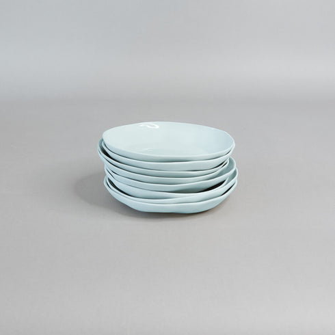 68-piece porcelain dinnerware set for 6 people, mint